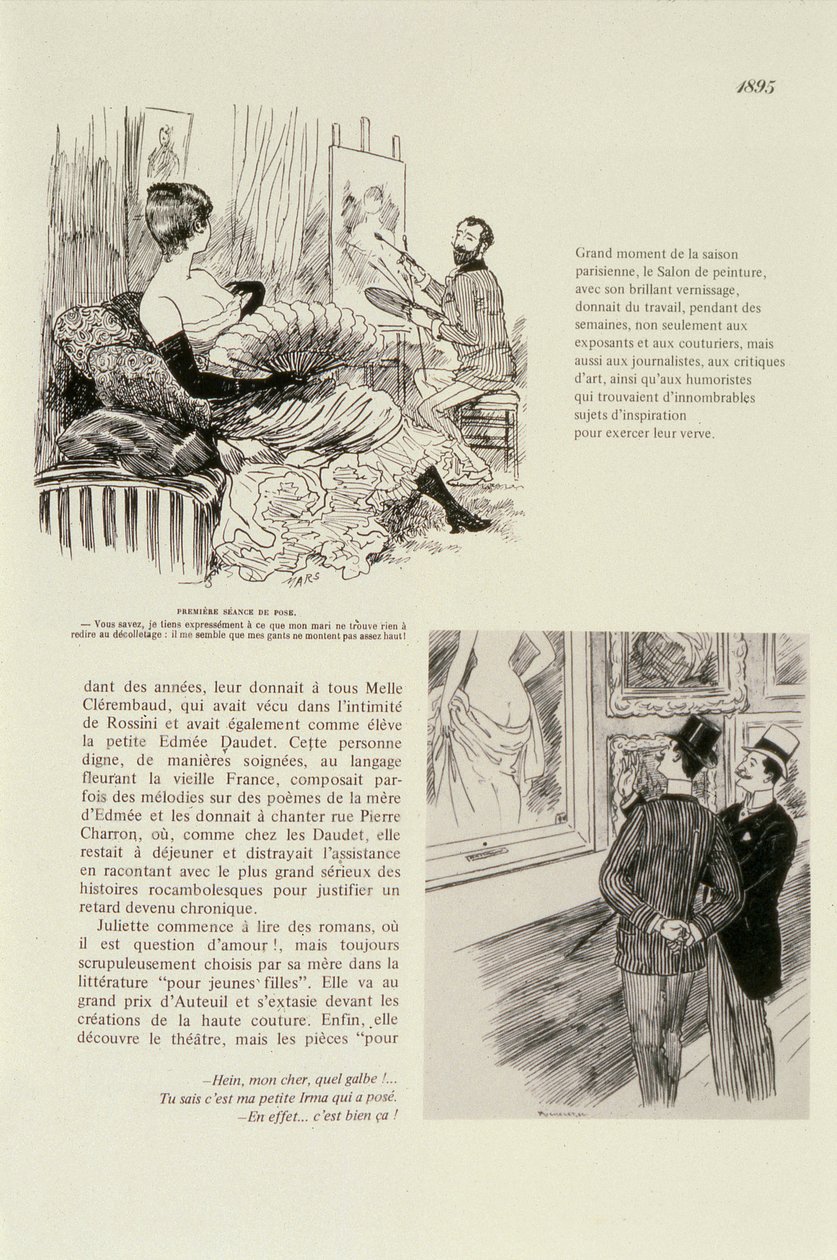 Første gang til et portræt, 1895 af Maurice Charles Mathieu Bonvoisin