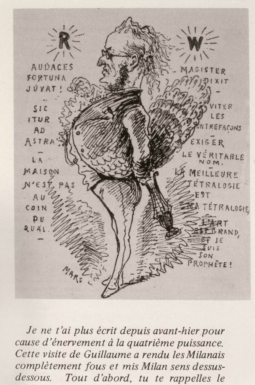Richard Wagner, ca. 1875 af Maurice Charles Mathieu Bonvoisin