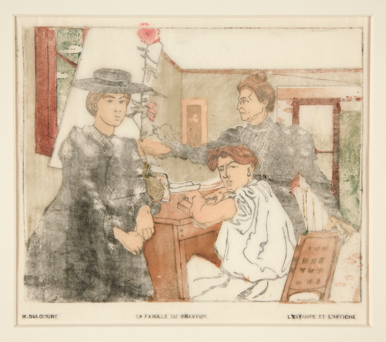Gravørens Familie af Maurice Delcourt
