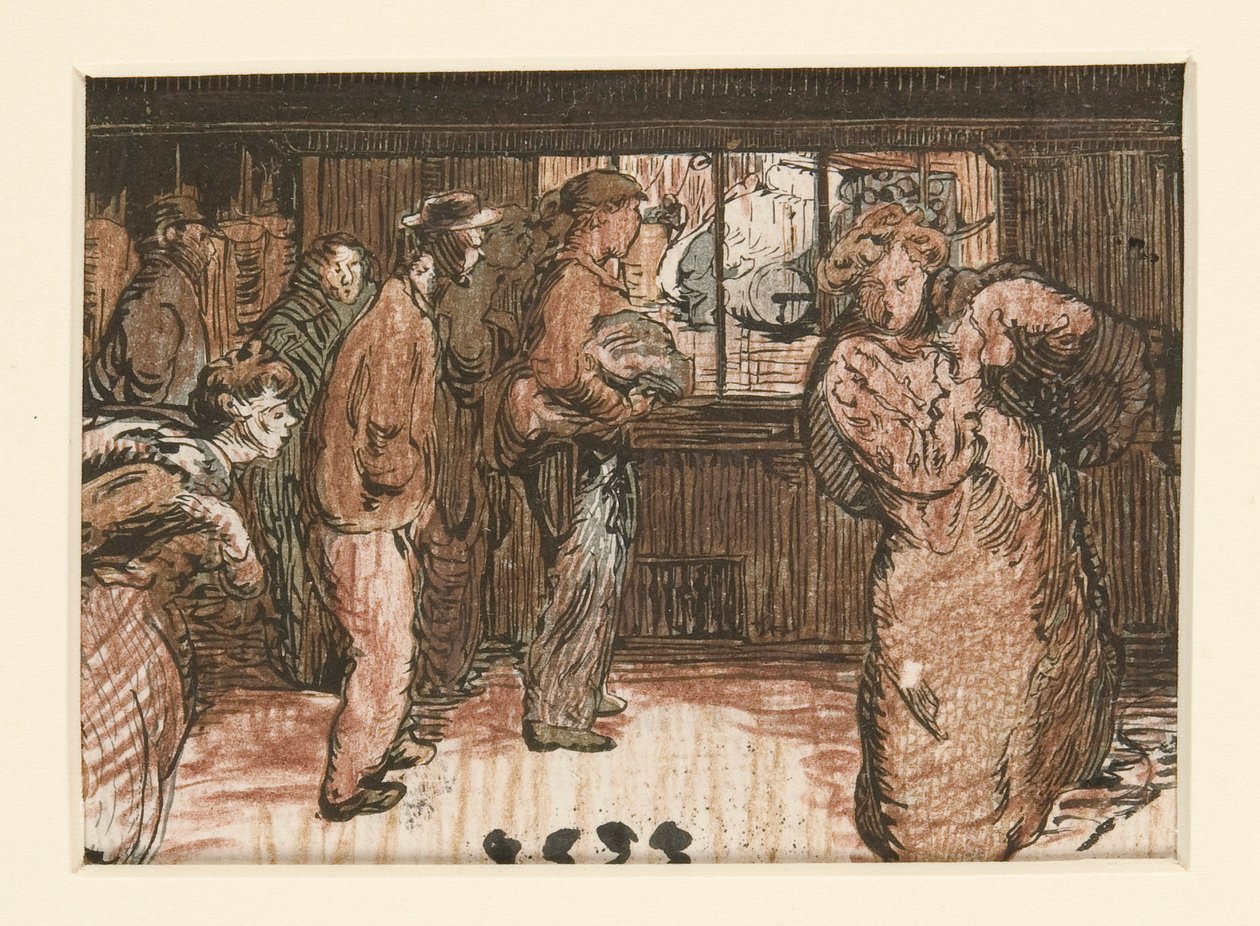 Gadesælgerne i La Pensee, illustration s. 31 af Maurice Delcourt