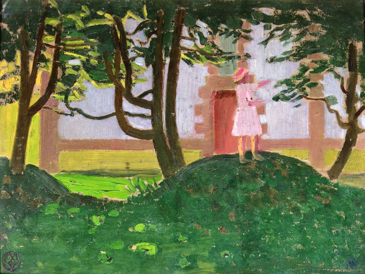 En bunke blade foran kapellet af Maurice Denis