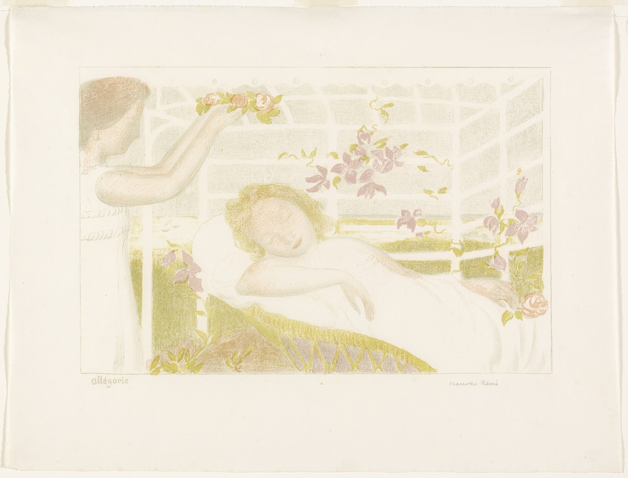 Allegory, tallerken en fra Love af Maurice Denis