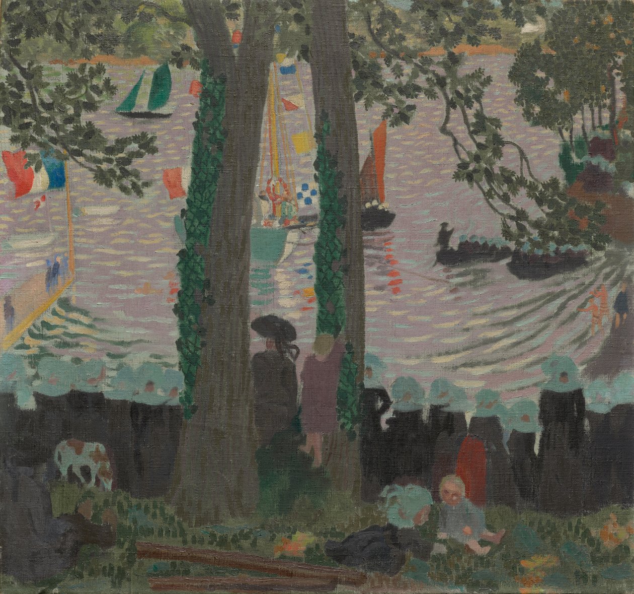 Velsignelse af en yacht på Belon-floden af Maurice Denis