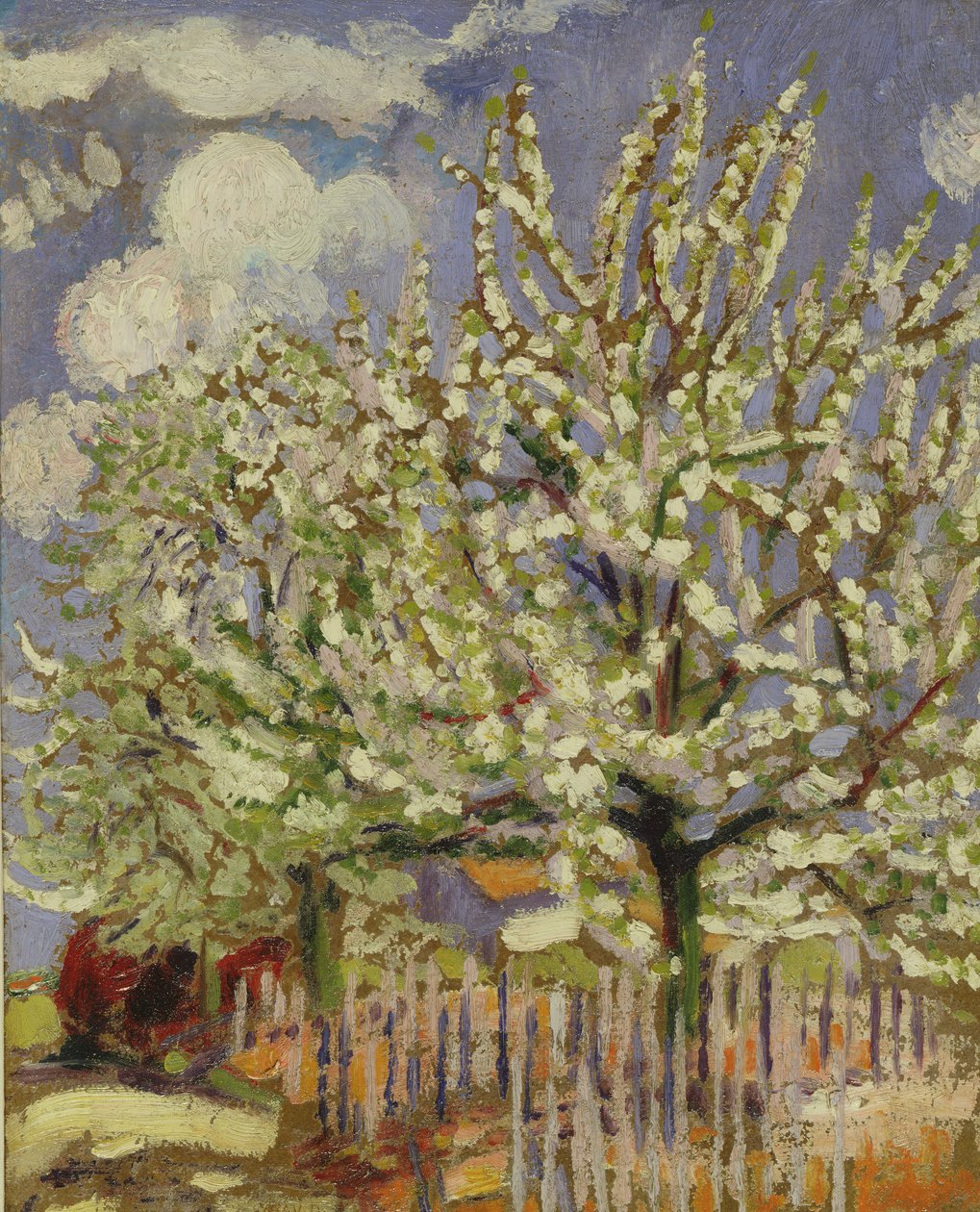 Blossoming Trees, 1908 (panel) af Maurice Denis