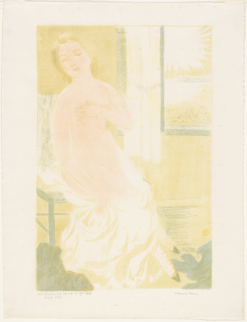 Men det er hjertet, der banker for hurtigt, tallerken tolv fra Love af Maurice Denis