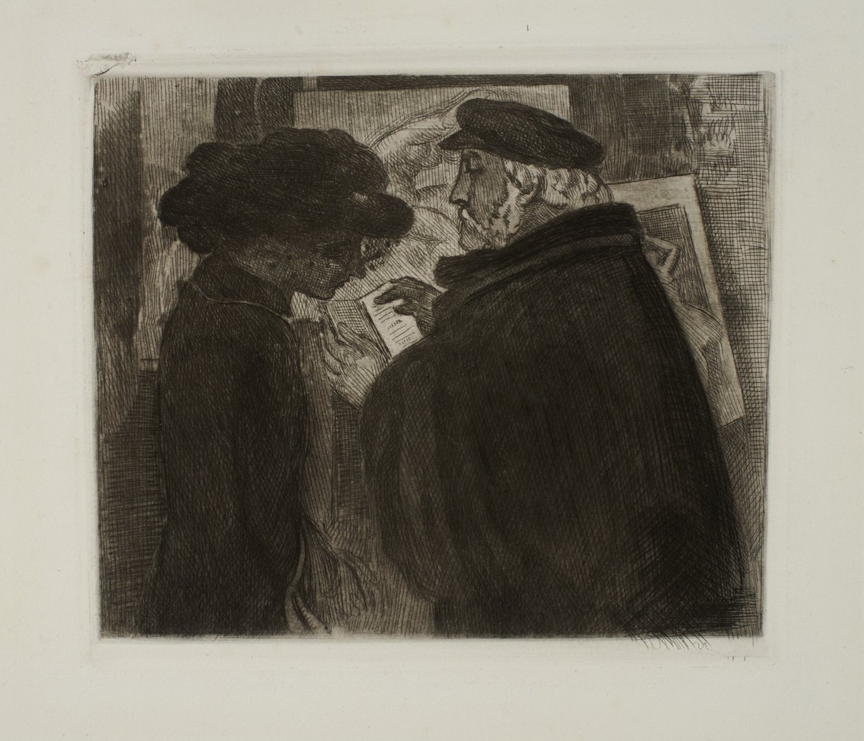 Degas og hans model af Maurice Denis