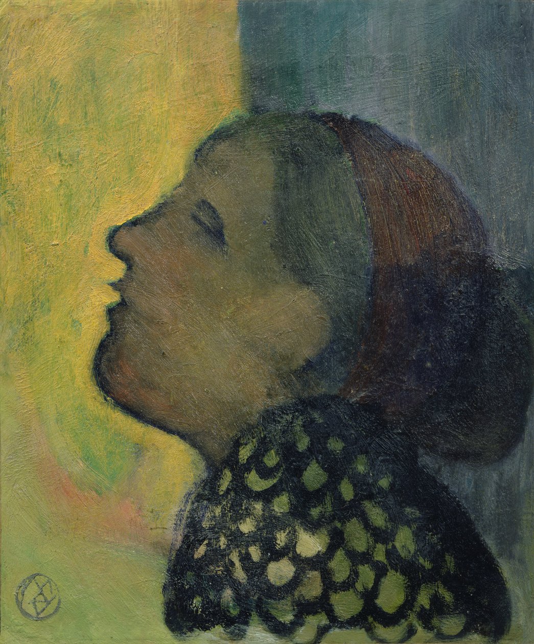 Hoved hævet i profil, c.1890 af Maurice Denis
