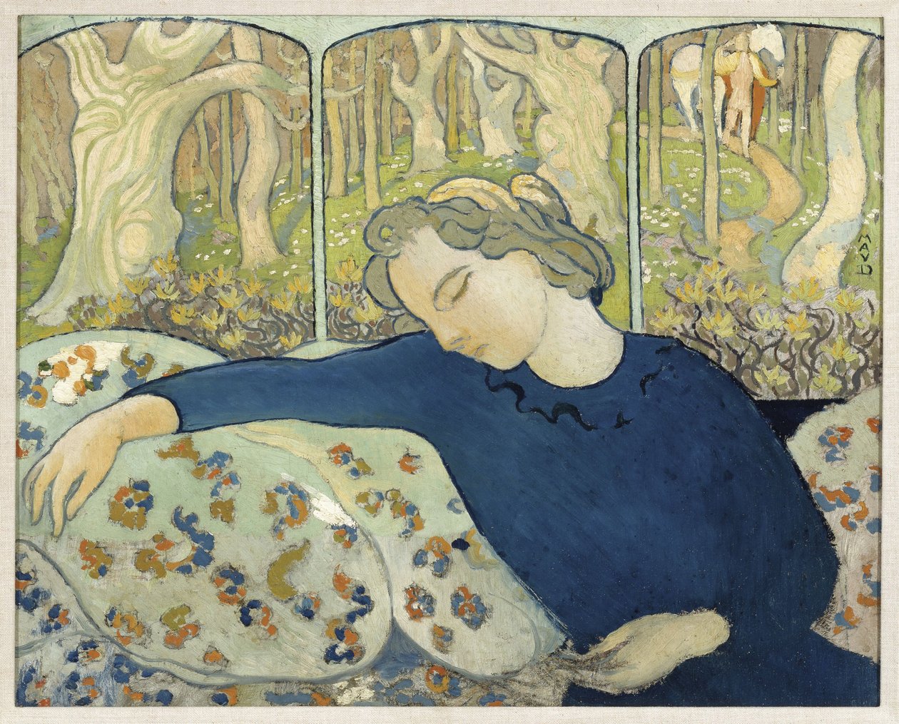 The Sleeper in the Magic Wood, 1892. af Maurice Denis