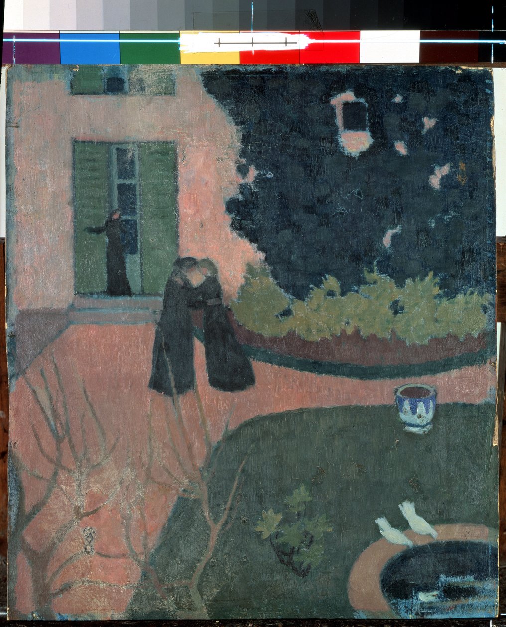 Besøget. Maleri af Maurice Denis (1870-1943), omkring 1892-1893. Størrelse: 37,5x33cm. Olie på lærred. Kunst Nabis. Eremitagemuseet, Sankt Petersborg af Maurice Denis