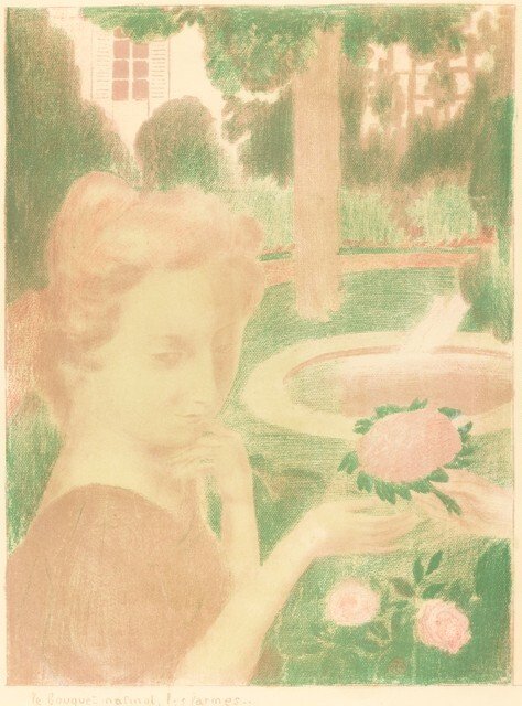 Morgenbuketten, tårerne af Maurice Denis