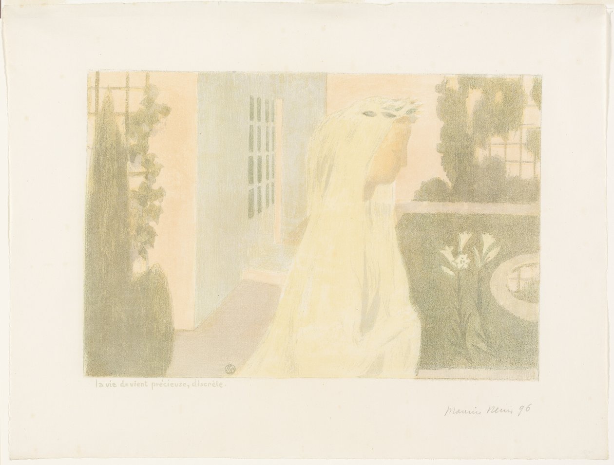 Livet bliver dyrebart, diskret, tallerken elleve fra Kærlighed af Maurice Denis