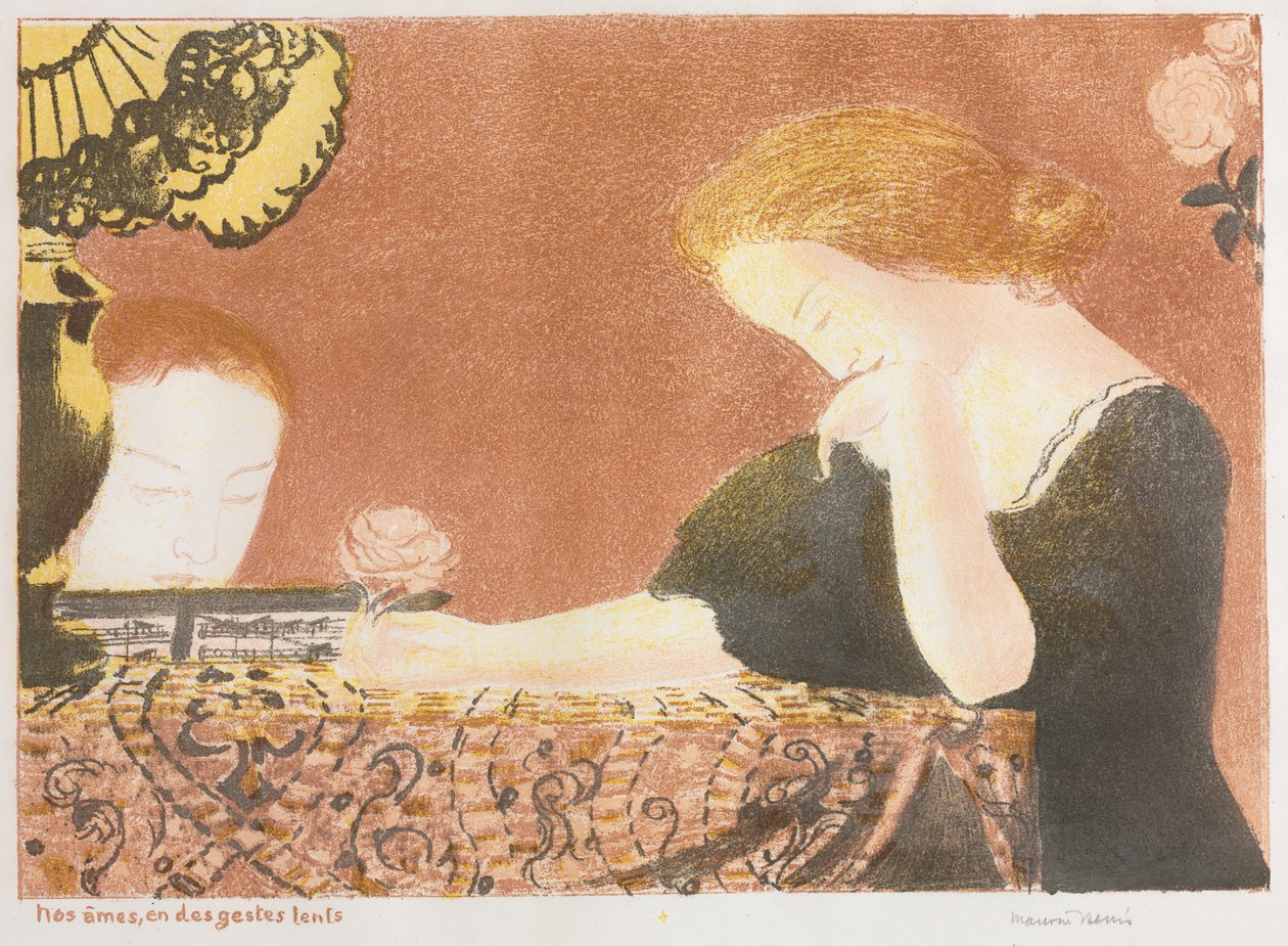 Love: Our Souls, in Slight Gestures, 1892-1898 udgivet 1911. af Maurice Denis