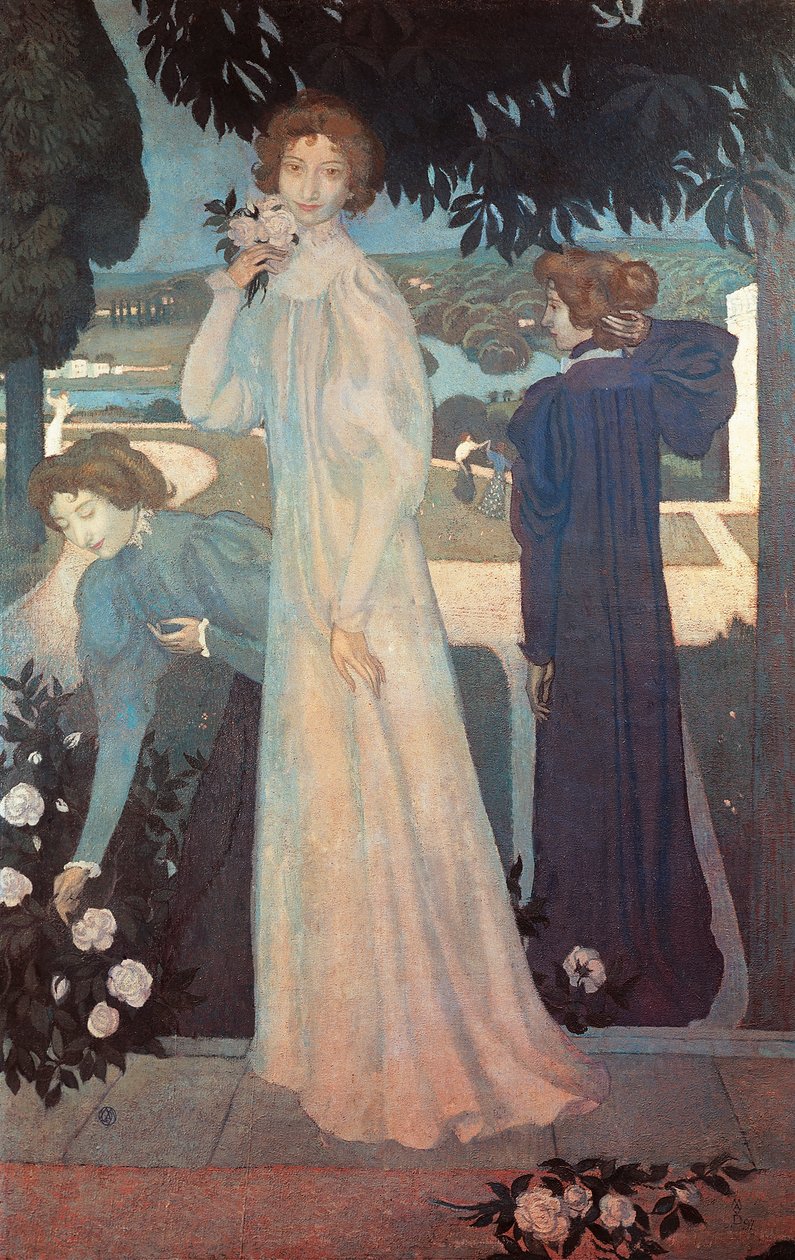 Mademoiselle Yvonne Lerolle i tre aspekter af Maurice Denis