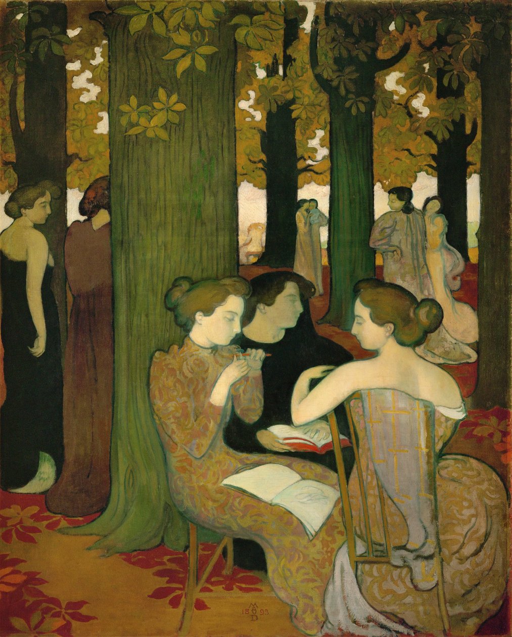 Muser ... (maleri på lærred) af Maurice Denis