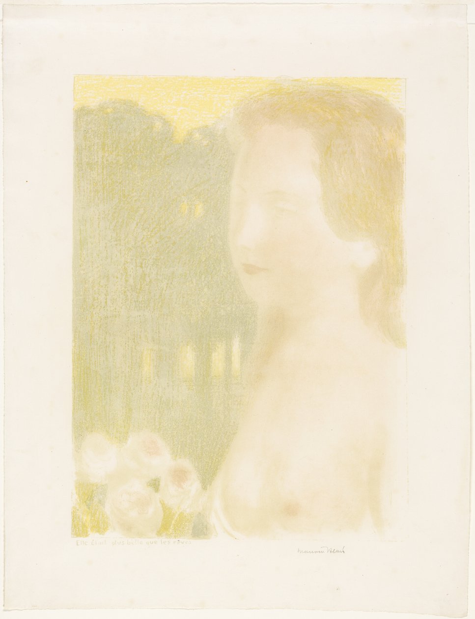 Hun var smukkere end drømme, tallerken syv fra Love af Maurice Denis