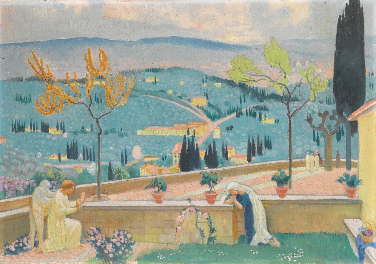Bebudelsen i Fiesole, 1928 af Maurice Denis
