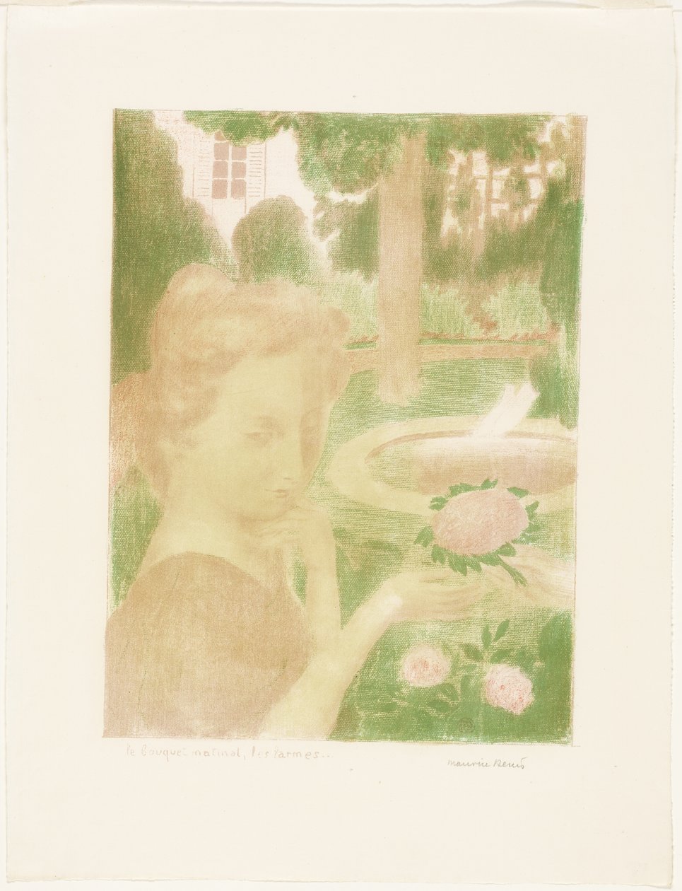 Morgenbuketten, Tears, tallerken tre fra Love af Maurice Denis