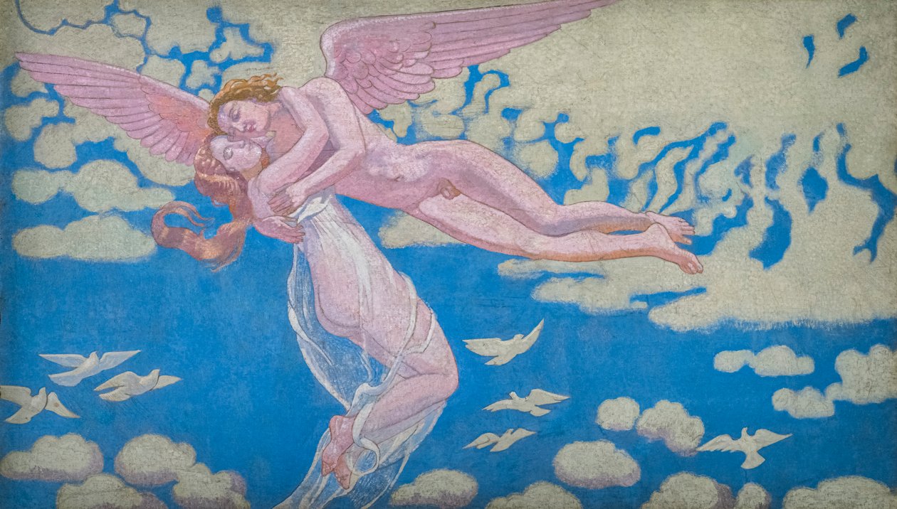 Historien om Psyche, Panel VII. Amor bærer psyke op til himlen af Maurice Denis