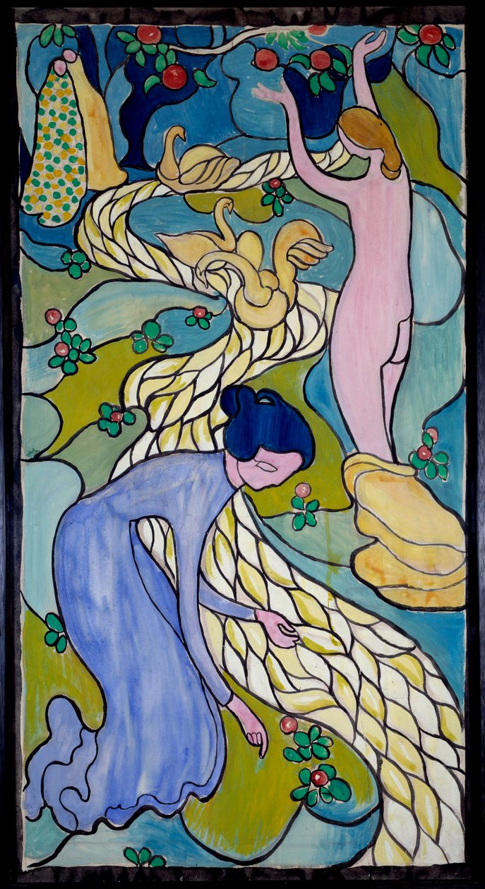 Women at the Creek-maleri af Maurice Denis (1870-1943) 1894 (huile sur toile) af Maurice Denis