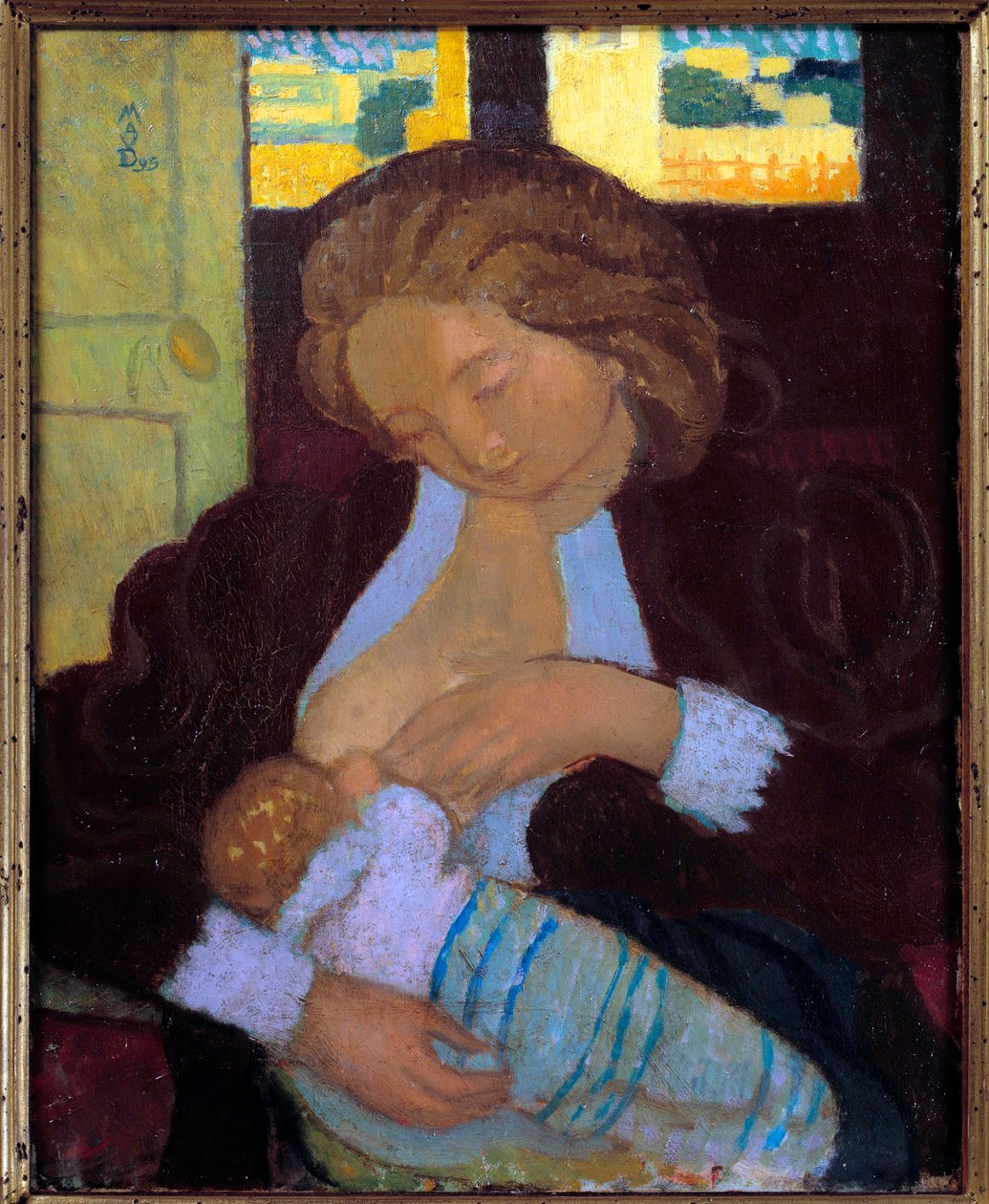Young woman breastfeeding 20th centurydani af Maurice Denis
