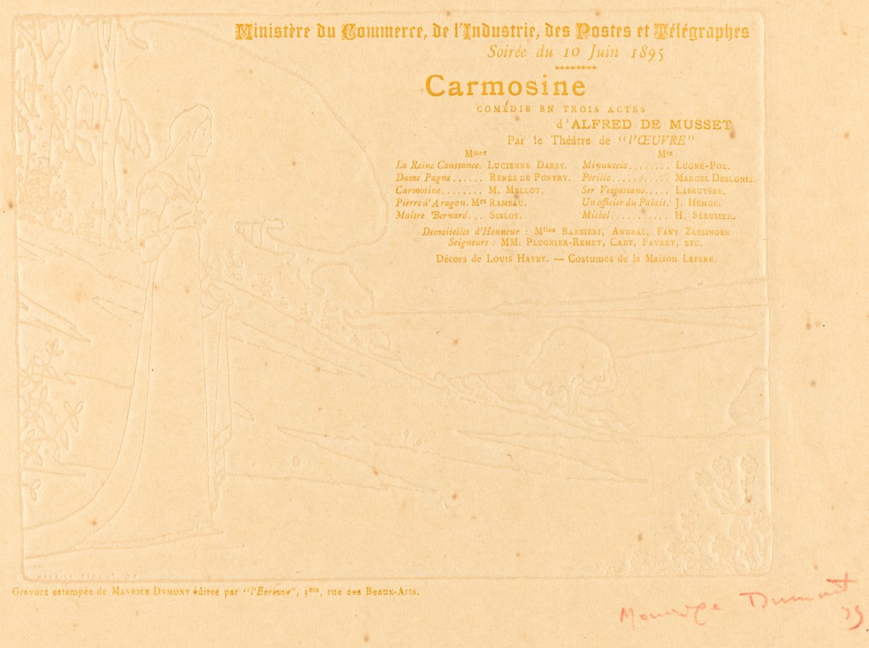 Carmoisine af Maurice Dumont