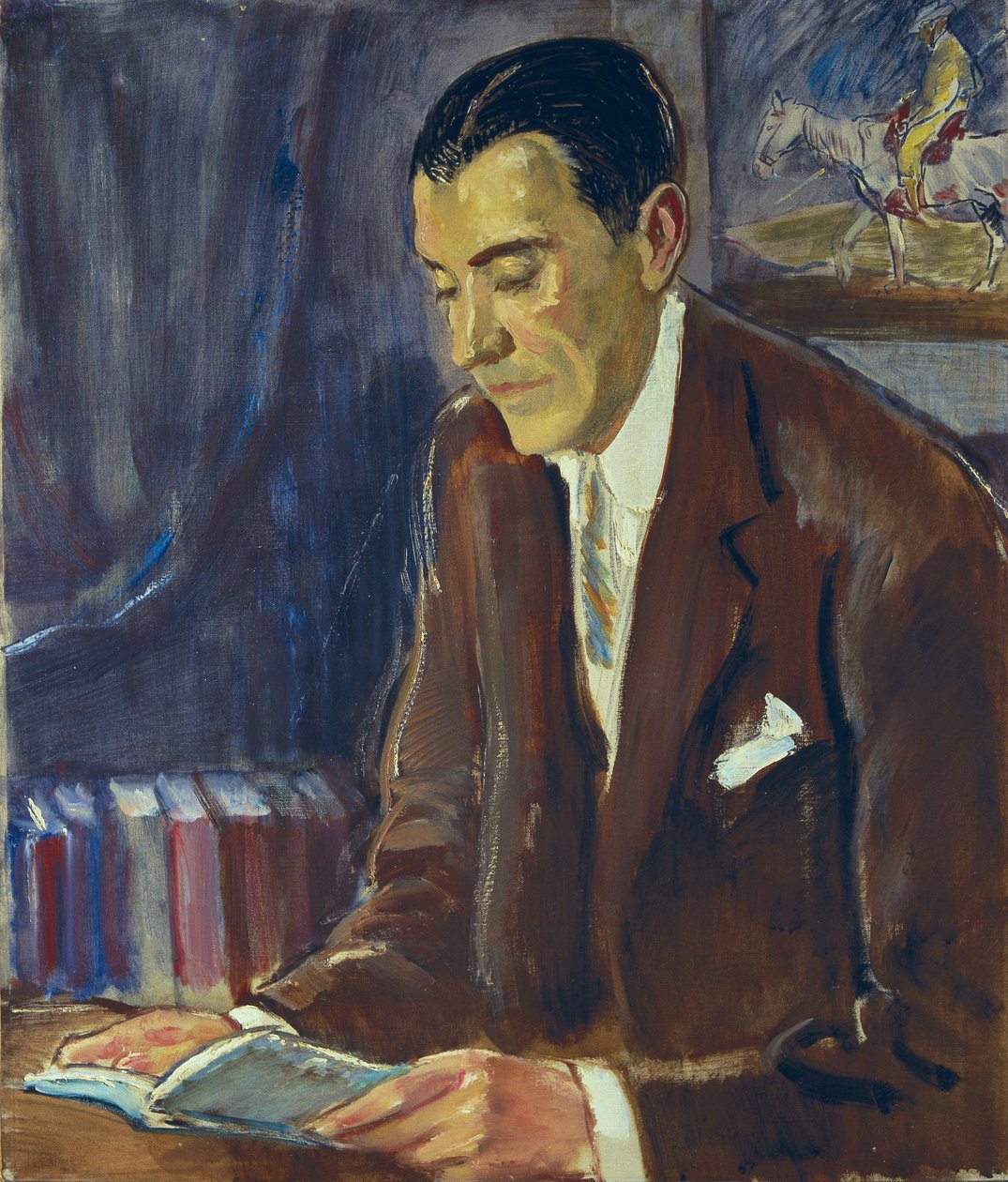 portræt af PEREZ DE AYALA, Ramon (1888-1962), spansk forfatter (olie på lærred) af Maurice Fromkes