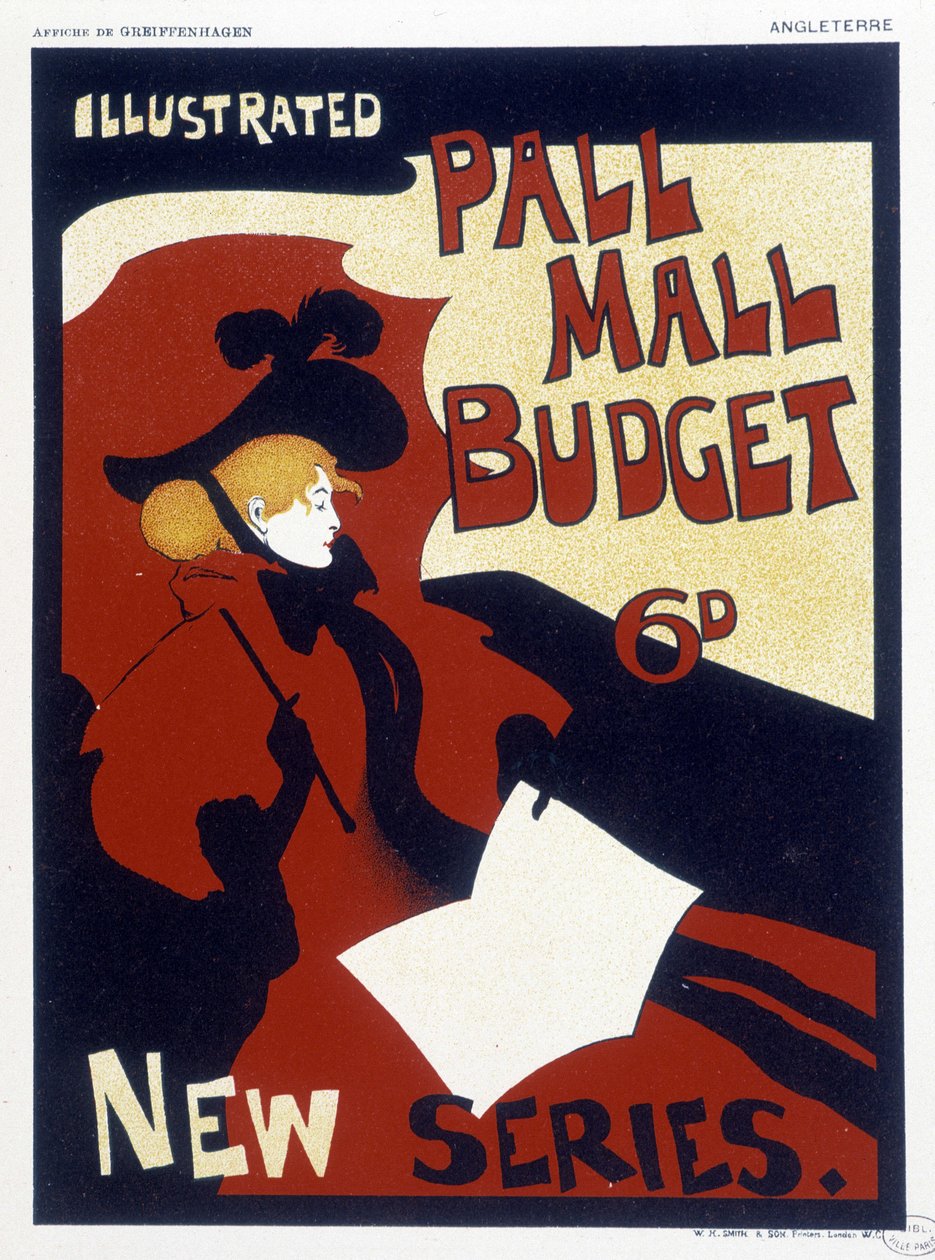 Plakat for "" Illustrated Pall Mall"" af Maurice Greiffenhagen