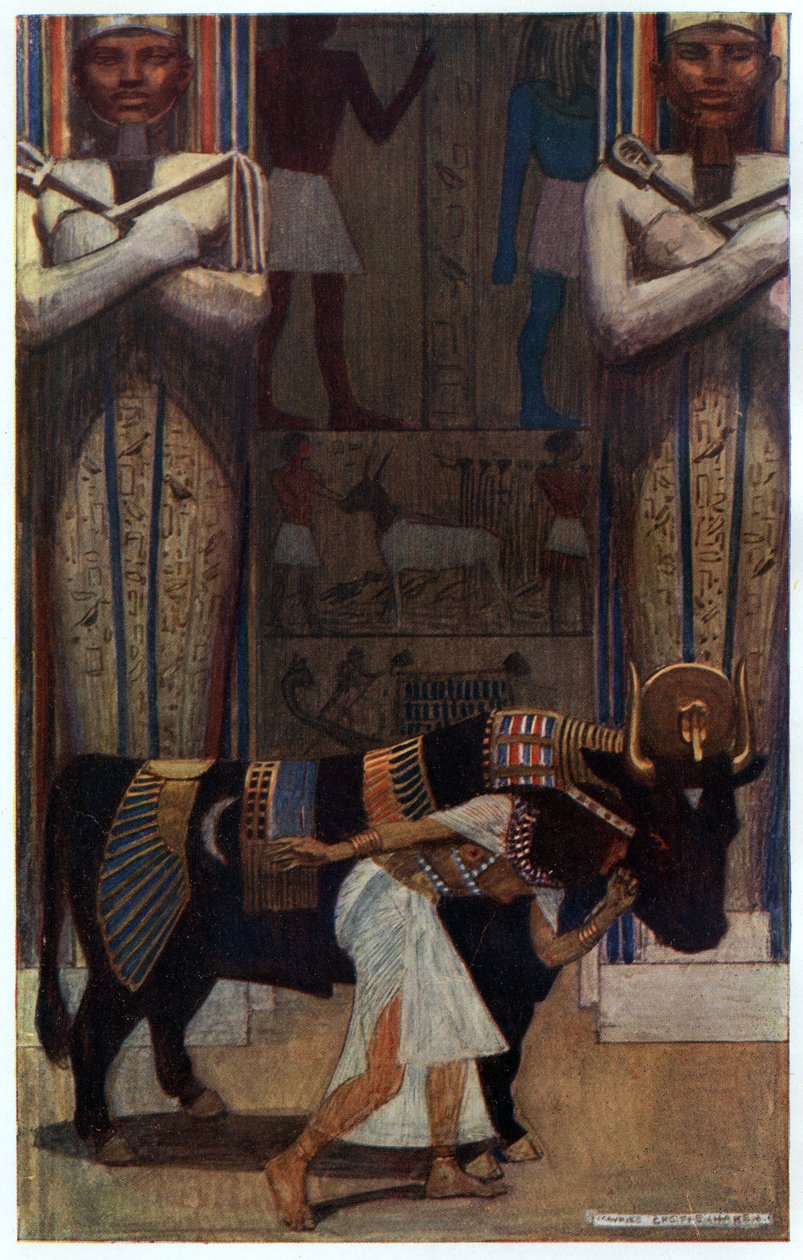 The Girl Wife and the Bath Bull, illustration fra 