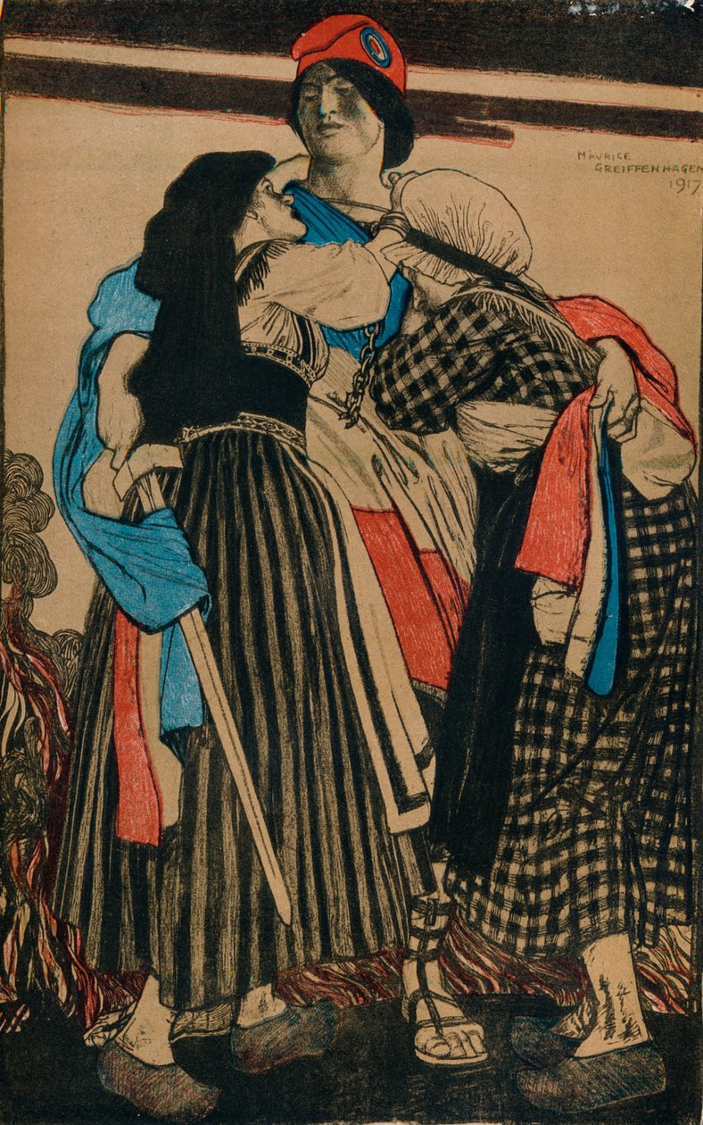 Restaureringen af Alsace-Lorraine til Frankrig, 1917 af Maurice Greiffenhagen