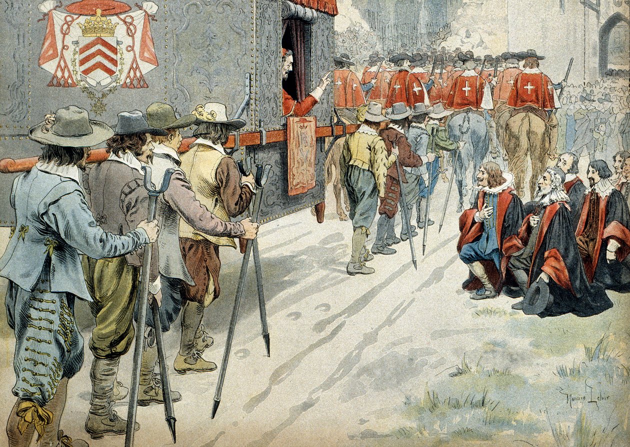 Frankrigs historie: I 1642, kardinal Richelieu af Maurice Leloir