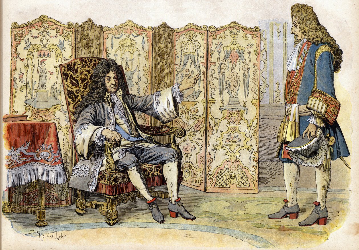 I 1712 kaldte Ludvig XIV Solkongen (Kong Sol eller Ludvig den Store af Maurice Leloir