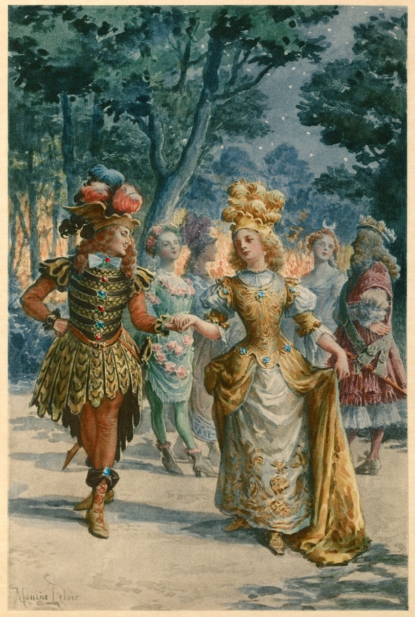 Glæden ved den fortryllede ø (illustration) af Maurice Leloir