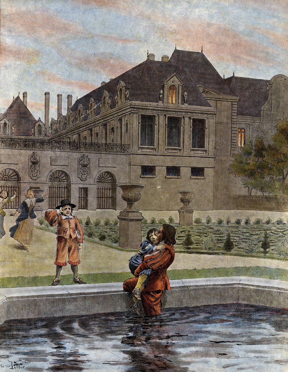 Ludvig XIV, kendt som Le Roi-Soleil (Kong Soleil eller Ludvig den Store af Maurice Leloir