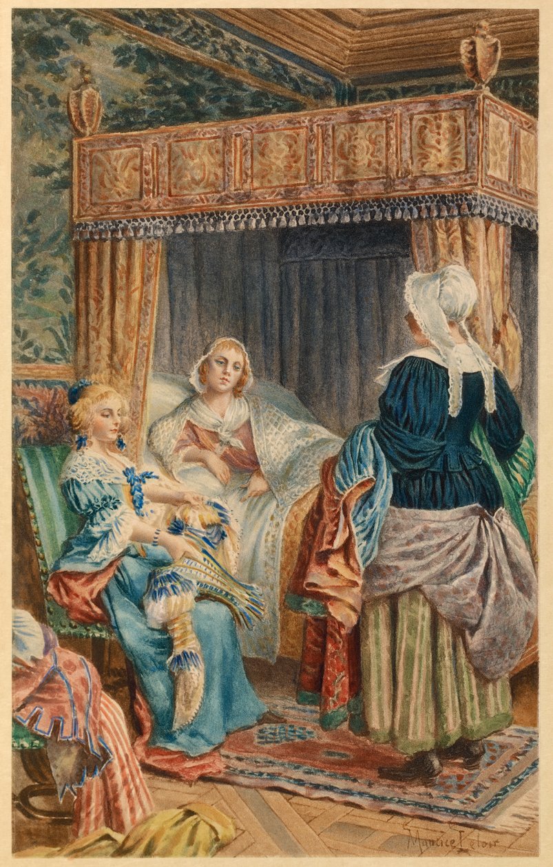 Madeleine Bejart meget syg (illustration) af Maurice Leloir