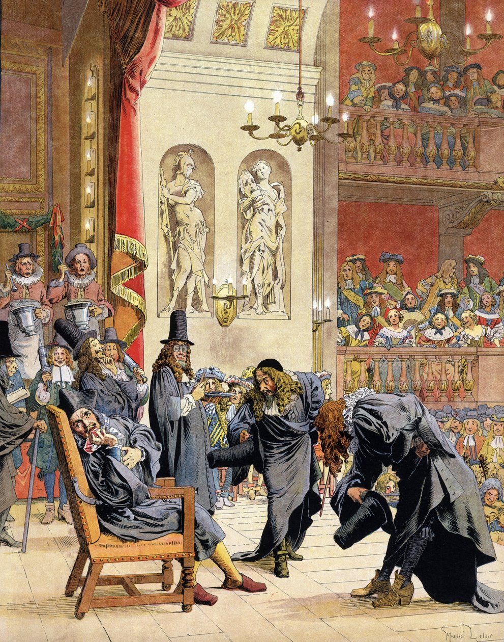 Moliere (Jean-Baptiste Poquelin af Maurice Leloir