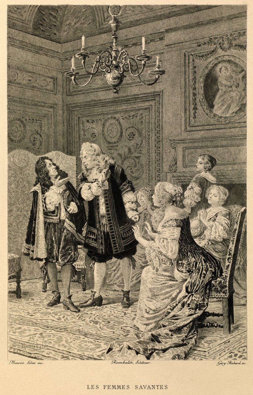 Molières Femmes Savantes af Maurice Leloir