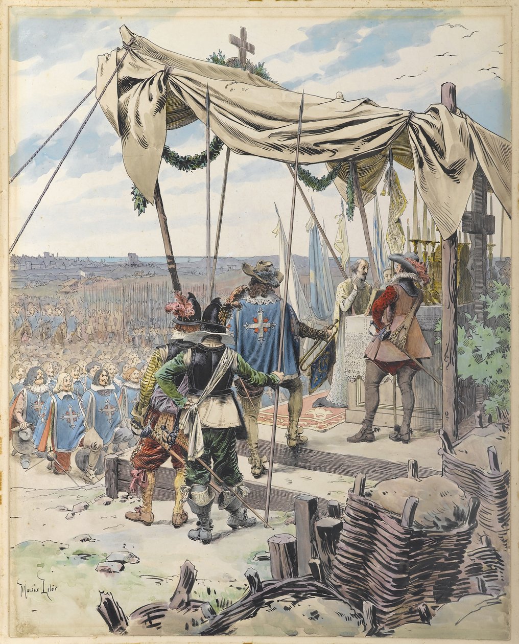 Richelieu før slaget, ca. 1900. af Maurice Leloir
