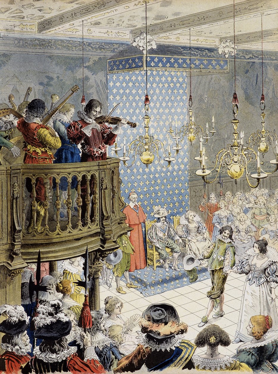 Bolden på banen (under Louis XIII) - i "" Richelieu"" af Maurice Leloir. af Maurice Leloir