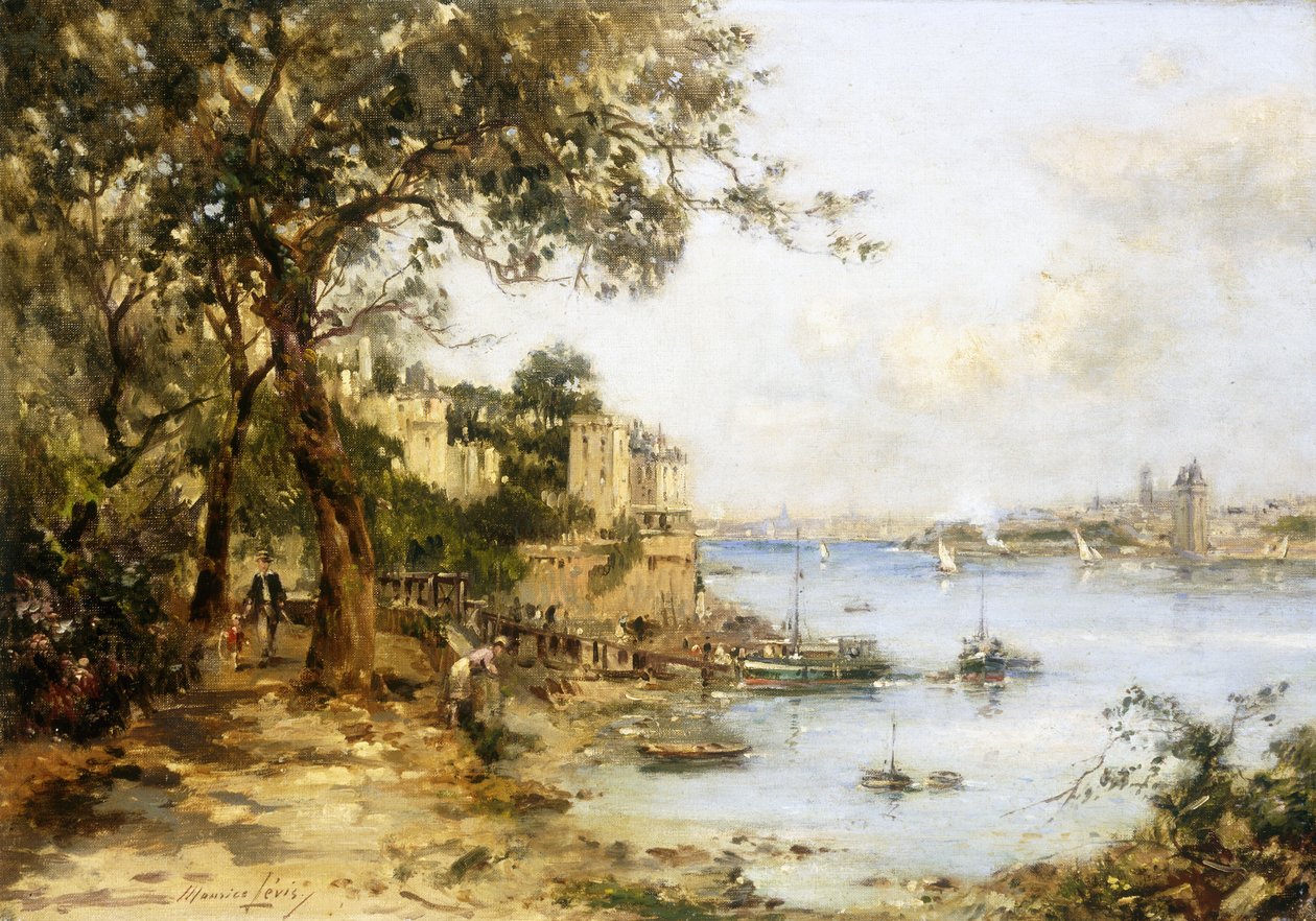 Afgang ved Dinard (olie på lærred) af Maurice Levis