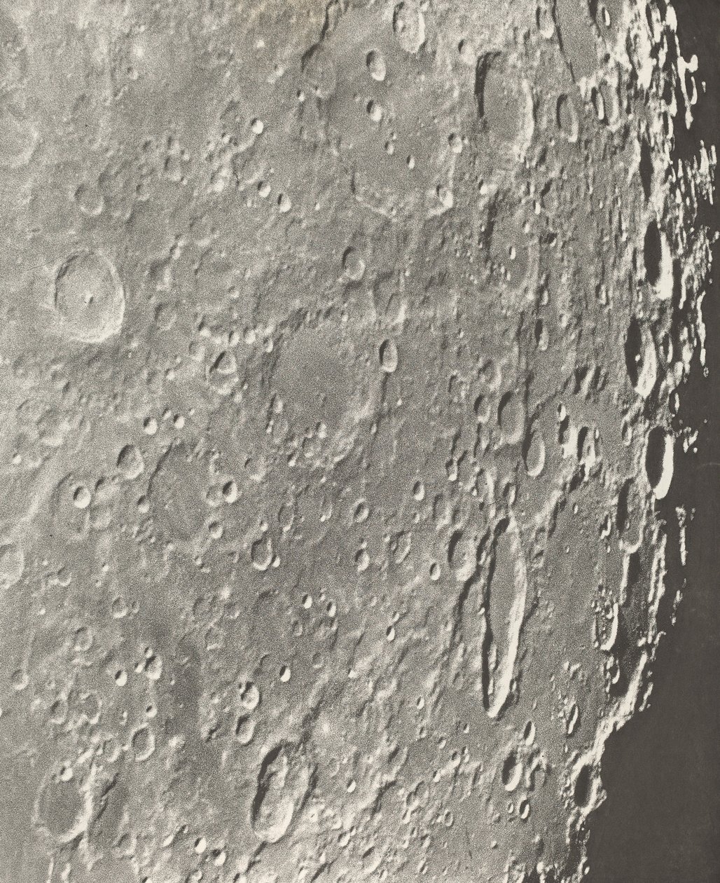 Lunar Photograph Blancanus - Tycho - Schiller, 1899 af Maurice Loewy