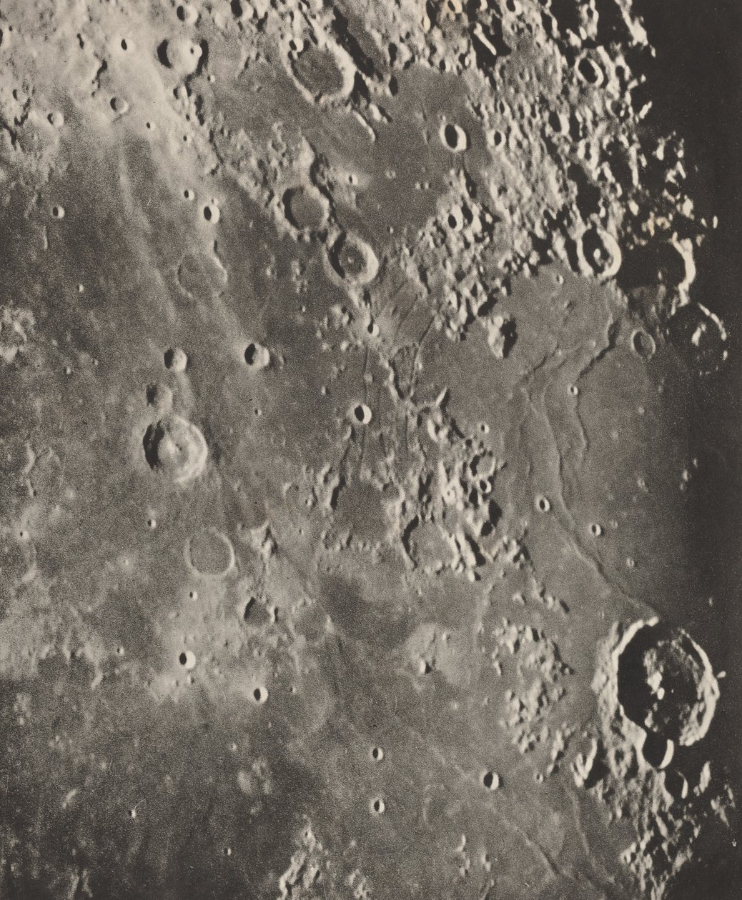 Fotografi Lunar Capuanus - Bouillaud - Gassendi, 1896 af Maurice Loewy