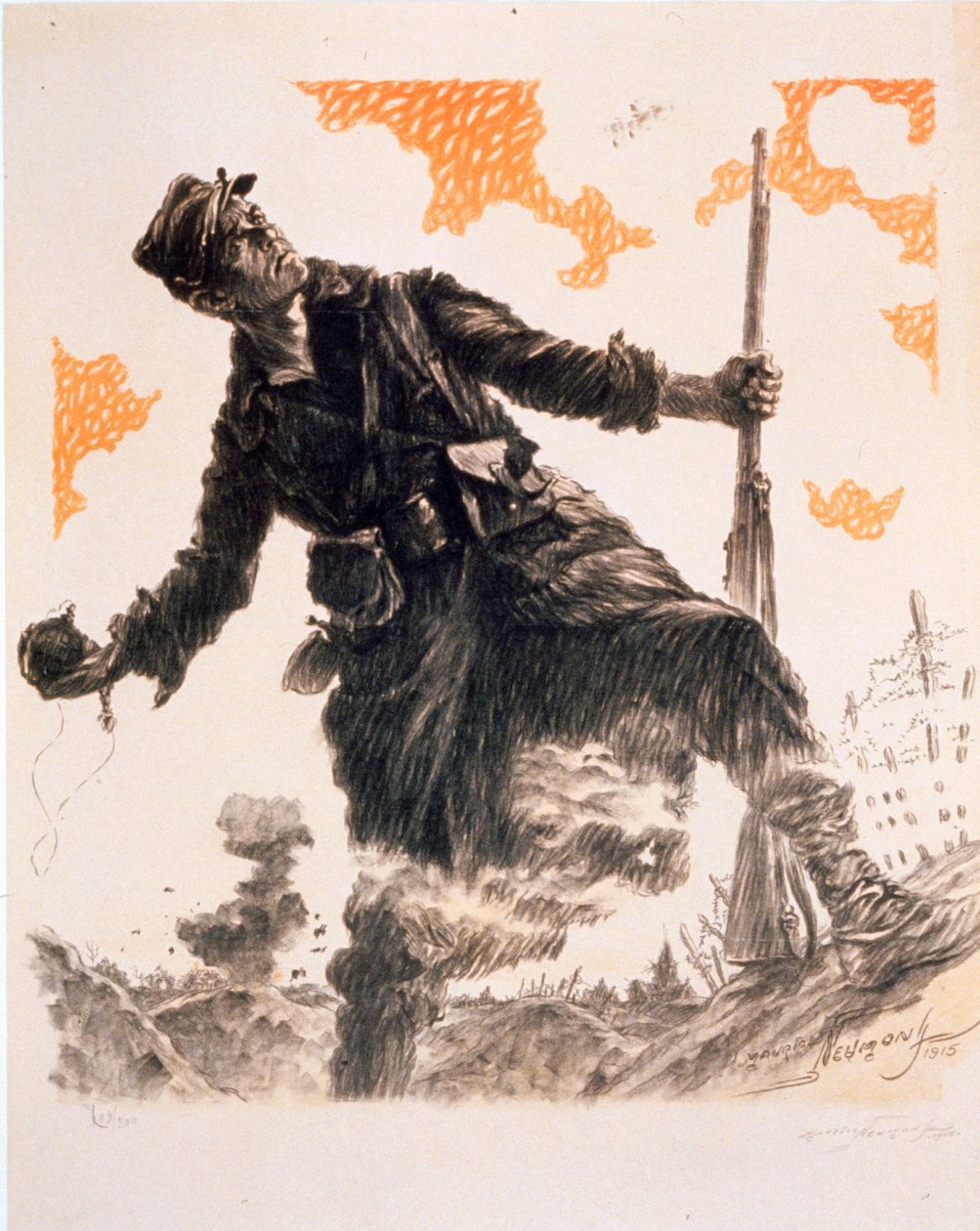 Fransk propagandaplakat Day of the Hairy. 25. og 26. december 1915, udb. 1915 af Maurice Louis Henri Neumont