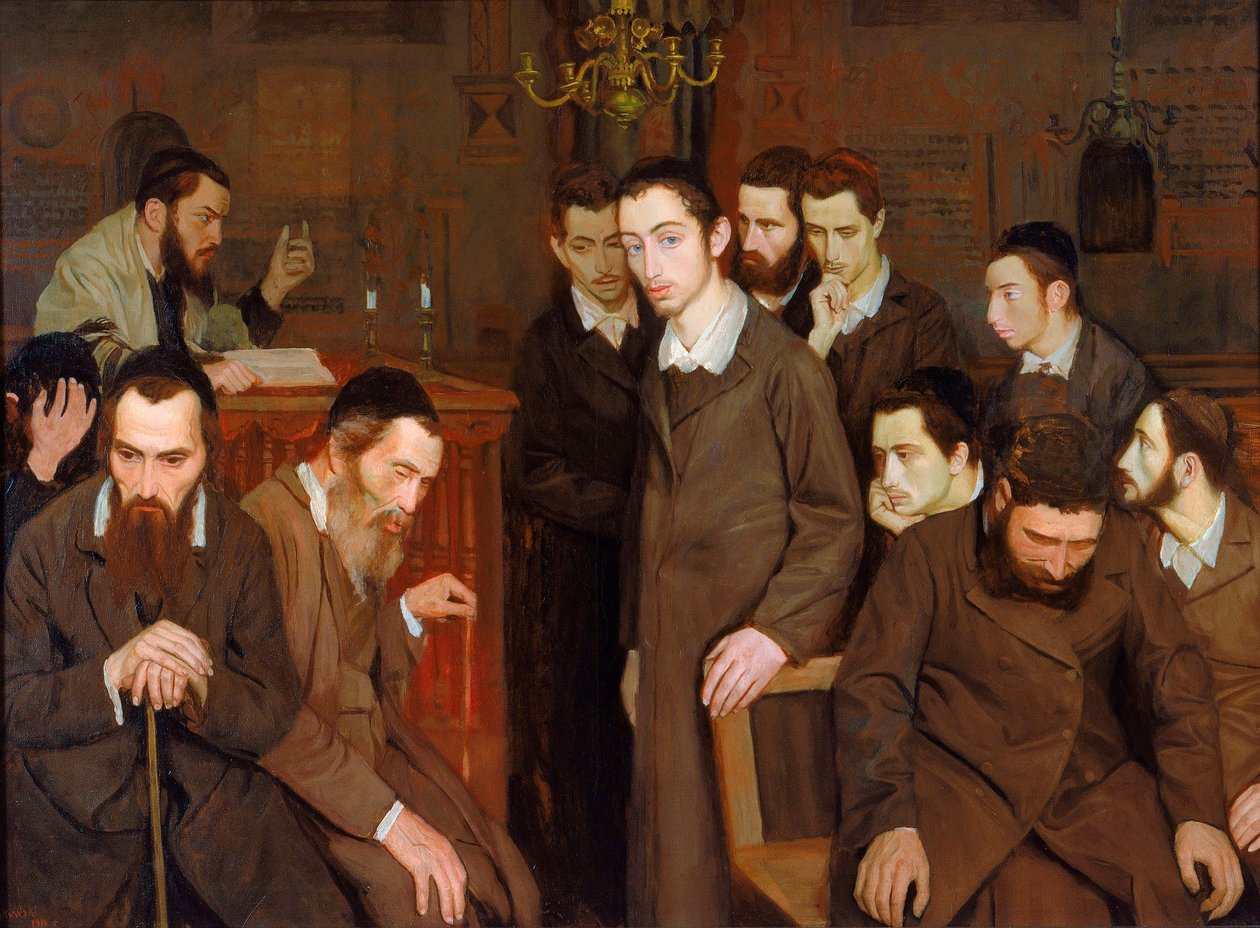 He Peeked and Went Mad - He Cast a Look and Went Mad - Minkowski, Maurycy (1881-1930) - 1910 - Olie på lærred - 109x133,4 - Jewish Museum, New York ©FineArtImages/Leemage af Maurice Minkowski