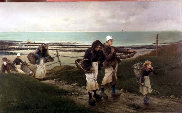 Bretonsk scene af Maurice Poirson