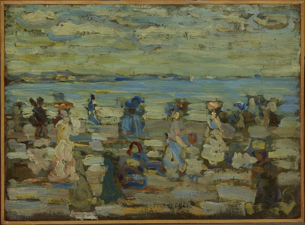Strandscene af Maurice Brazil Prendergast