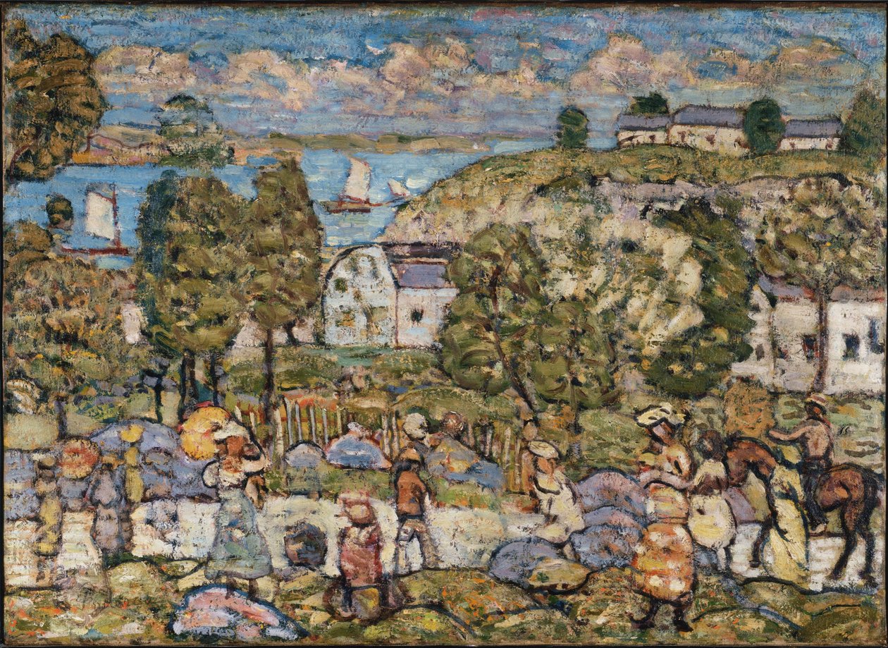 Landskab nær Nahant af Maurice Prendergast