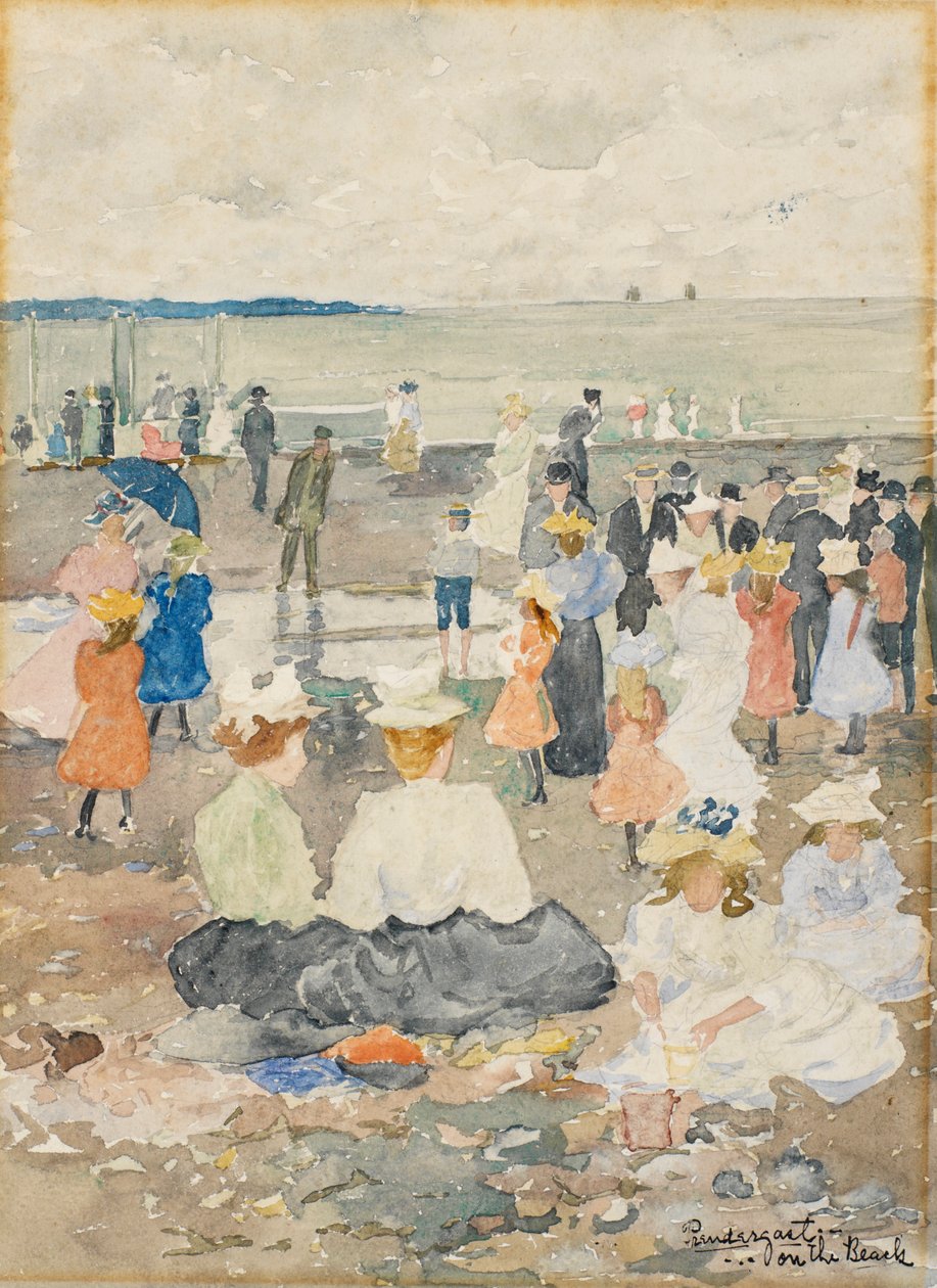 På stranden af Maurice Prendergast