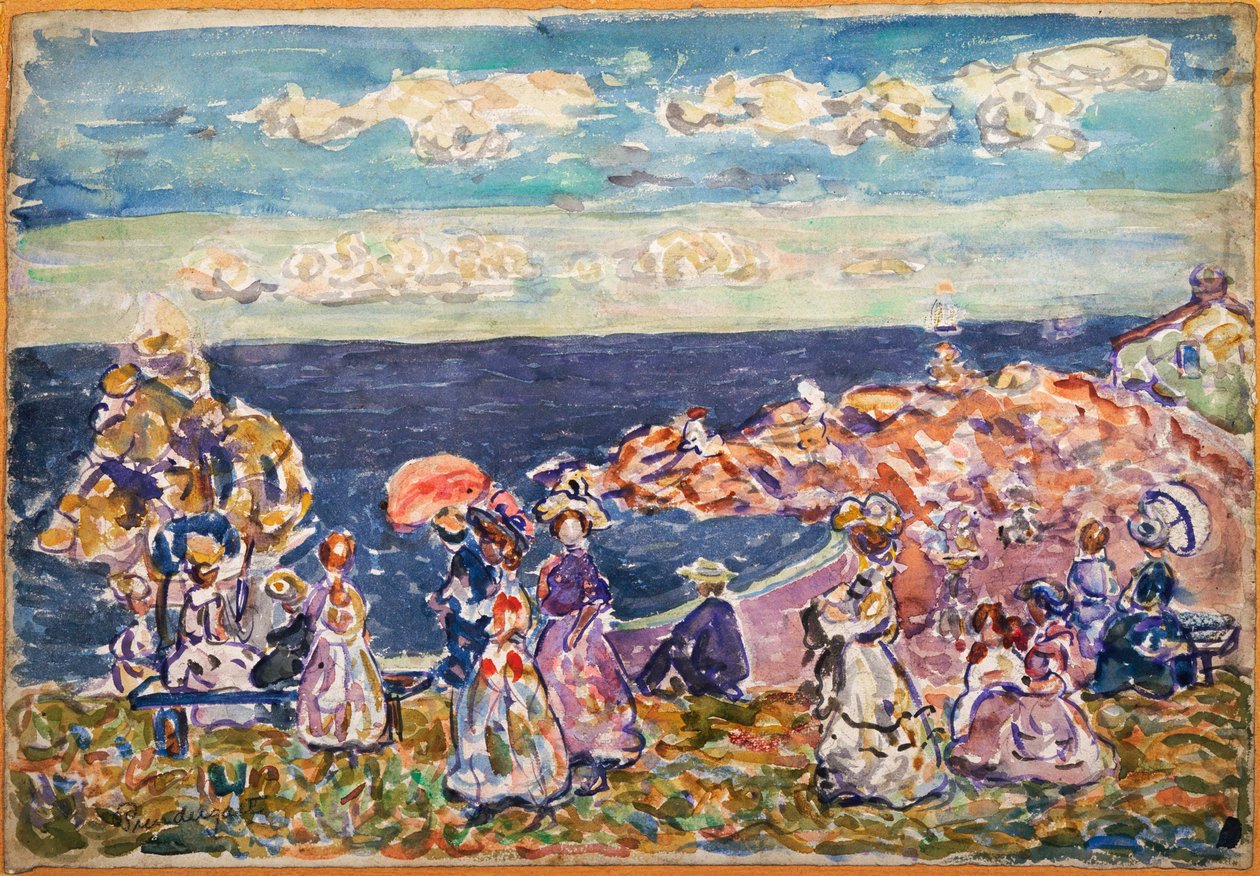 På stranden af Maurice Prendergast