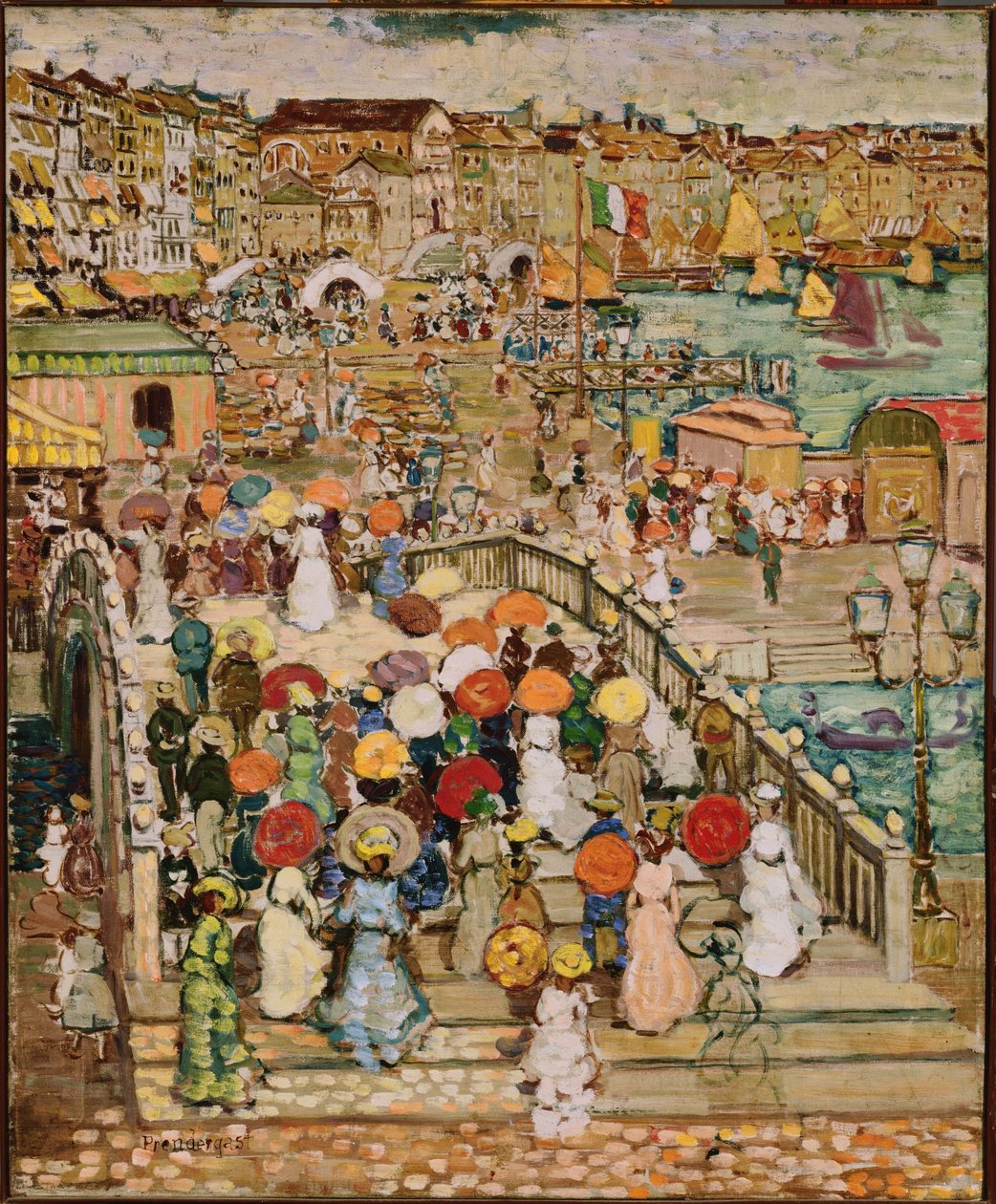 Ponte della Paglia af Maurice Prendergast