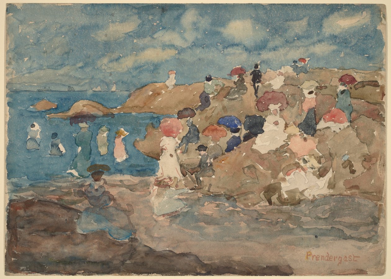 Revere Beach af Maurice Prendergast